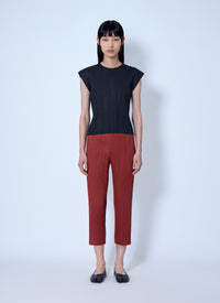 Pleats Please Issey Miyake Women Pleated Cropped Trousers