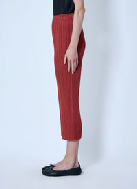 Pleats Please Issey Miyake Women Pleated Cropped Trousers