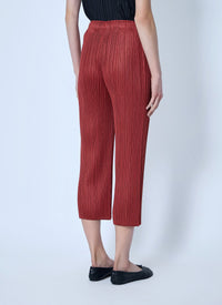 Pleats Please Issey Miyake Women Pleated Cropped Trousers