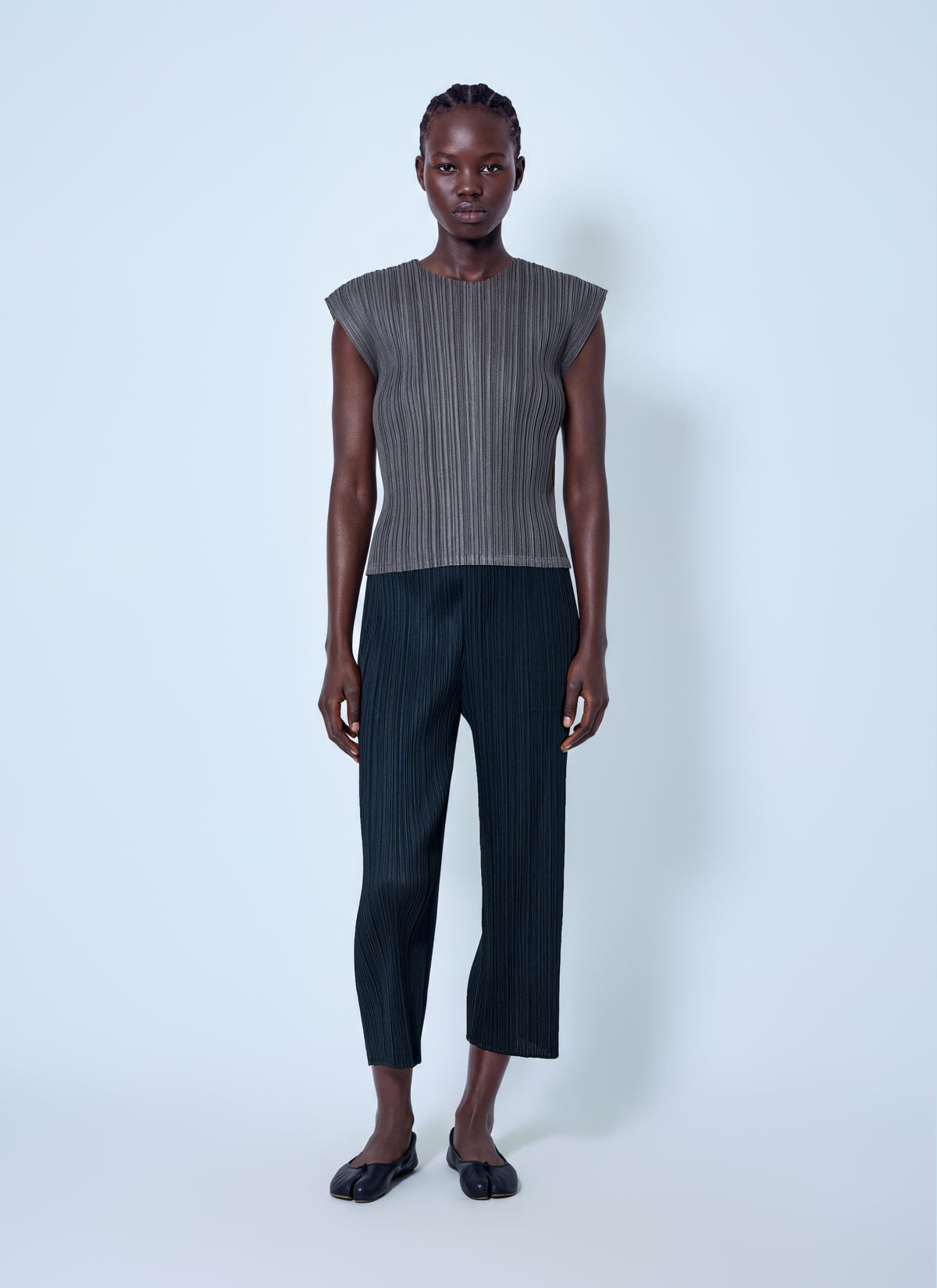 Pleats Please Issey Miyake Pleats Please Issey Miyake Women Pleated Cropped Trousers