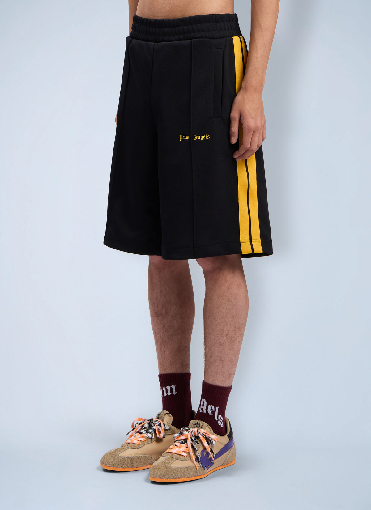 Palm Angels Men Classic Logo Track Shorts