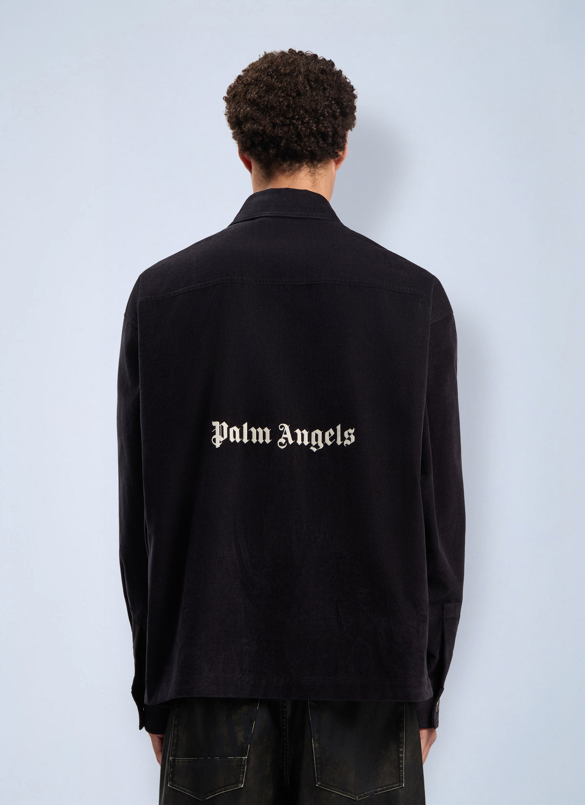 Palm Angels Men Classic Logo Corduroy Overshirt