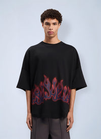 Palm Angels Men Flames Over T-Shirt