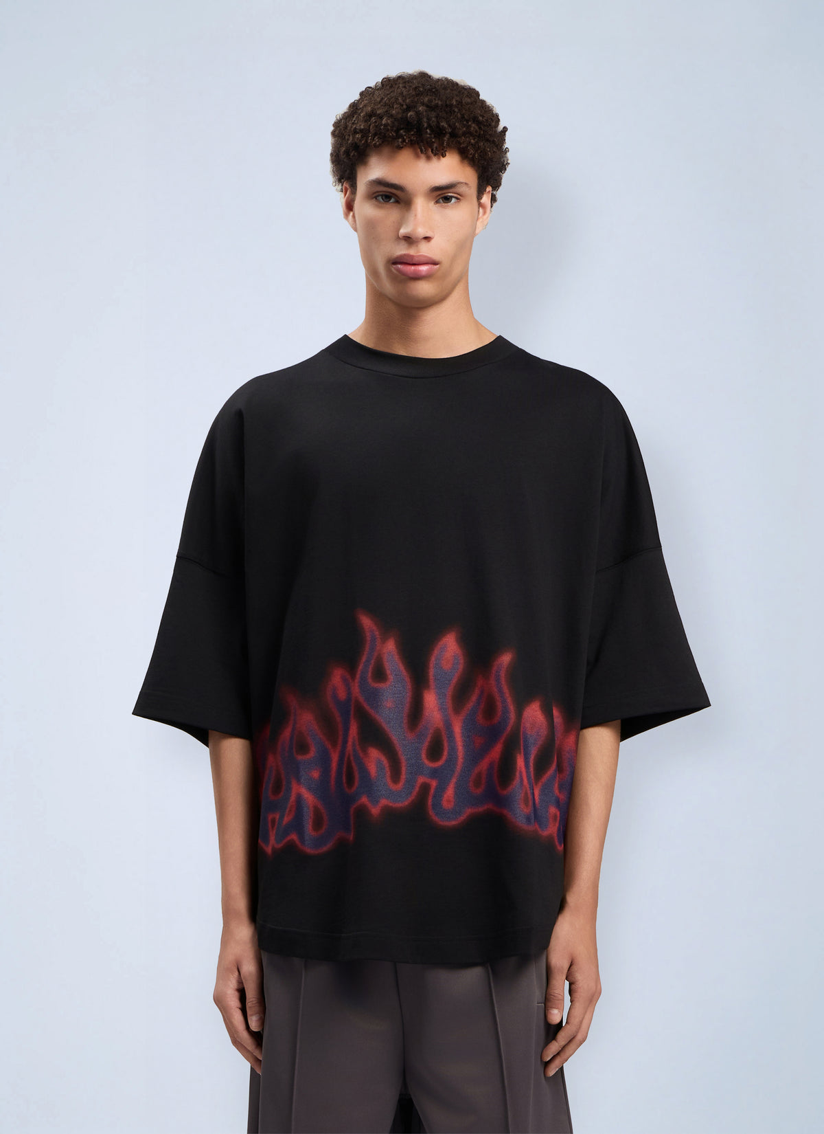 Palm Angels Men Flames Over T-Shirt
