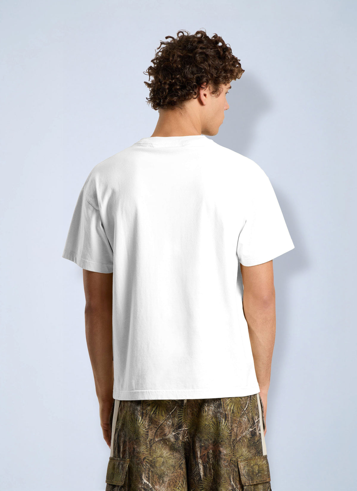 Palm Angels Men Neck Logo Regular Tee