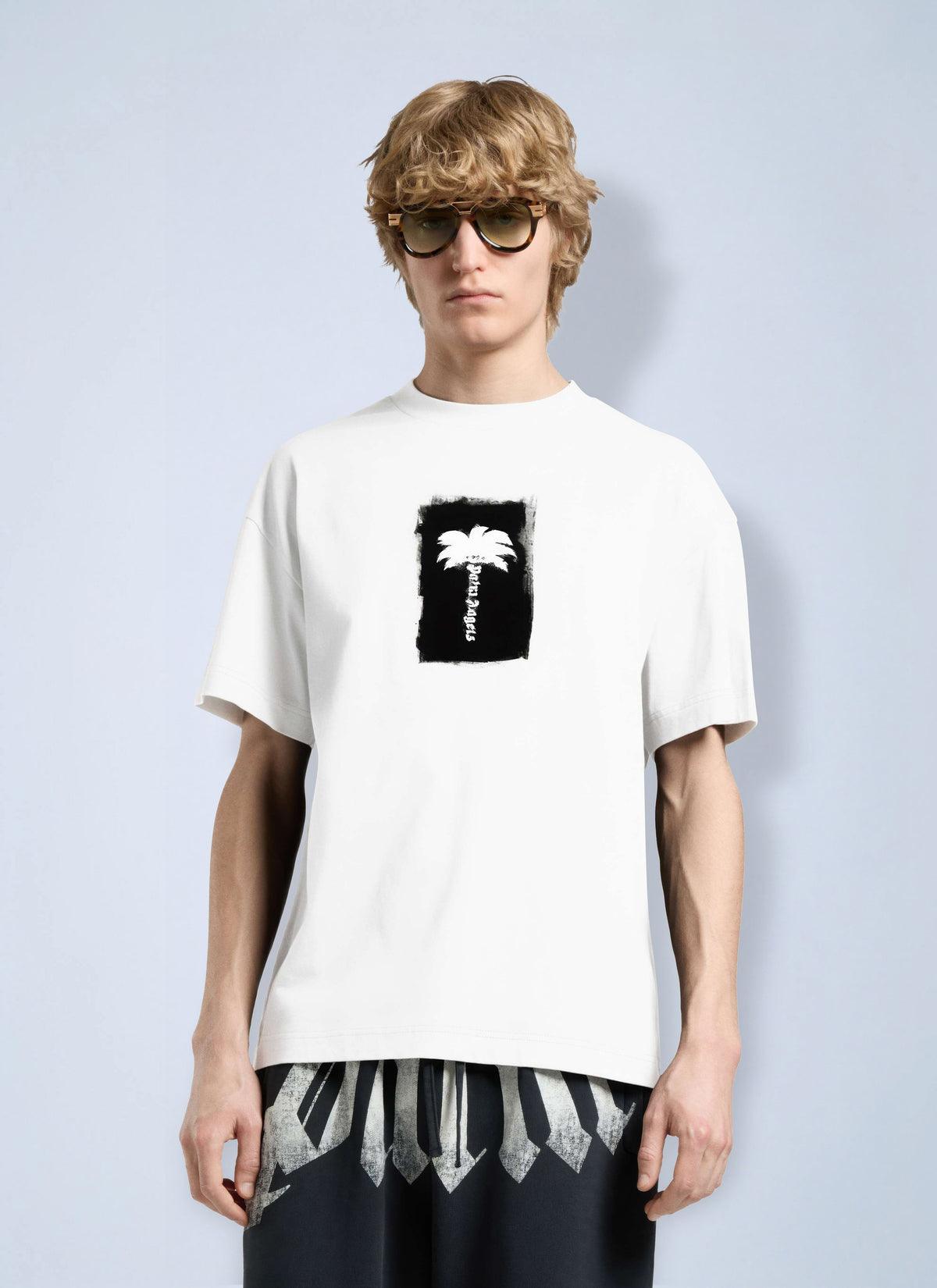Palm Angels Palm Angels Men Brushed Palm Tree Regular Tee