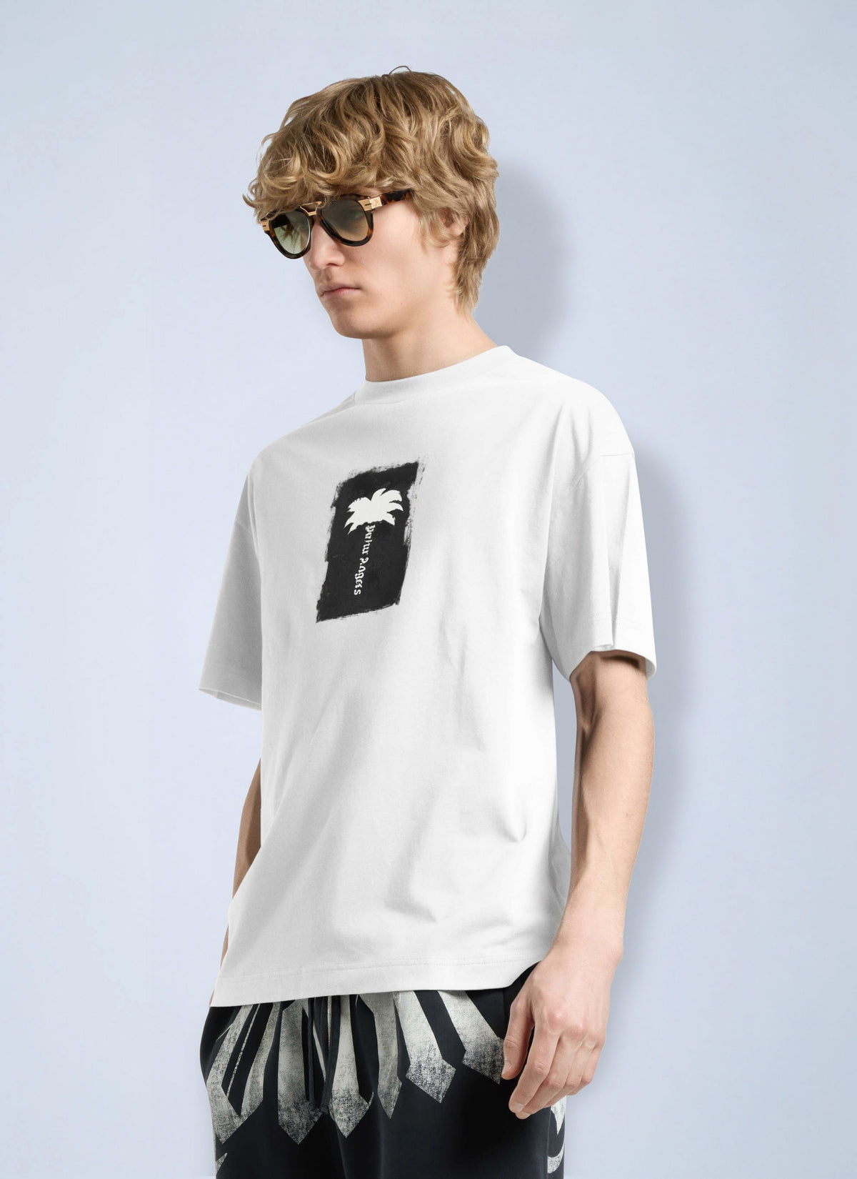 Palm Angels Palm Angels Men Brushed Palm Tree Regular Tee