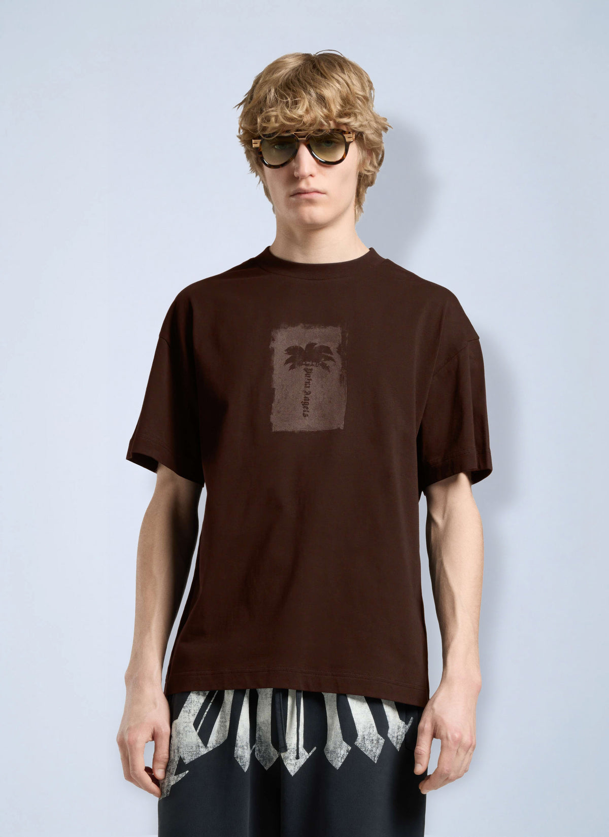 Palm Angels Palm Angels Men Brushed Palm Tree Regular Tee