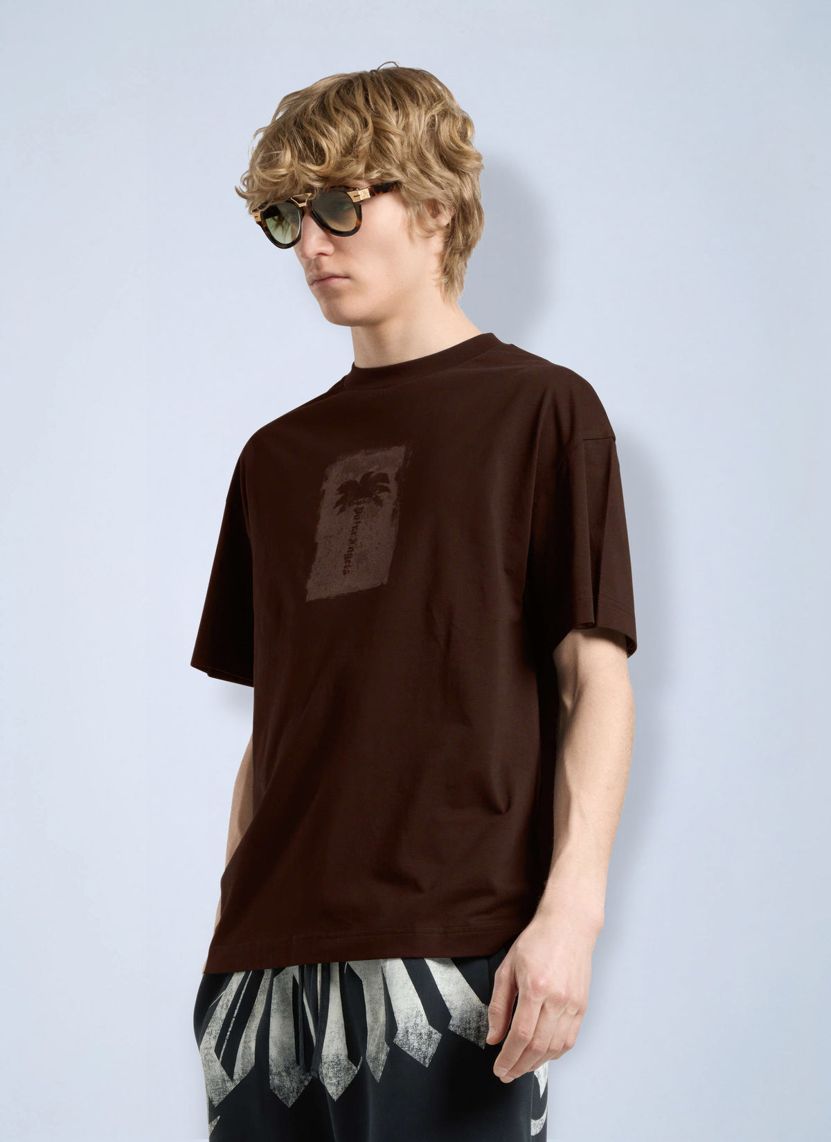 Palm Angels Palm Angels Men Brushed Palm Tree Regular Tee