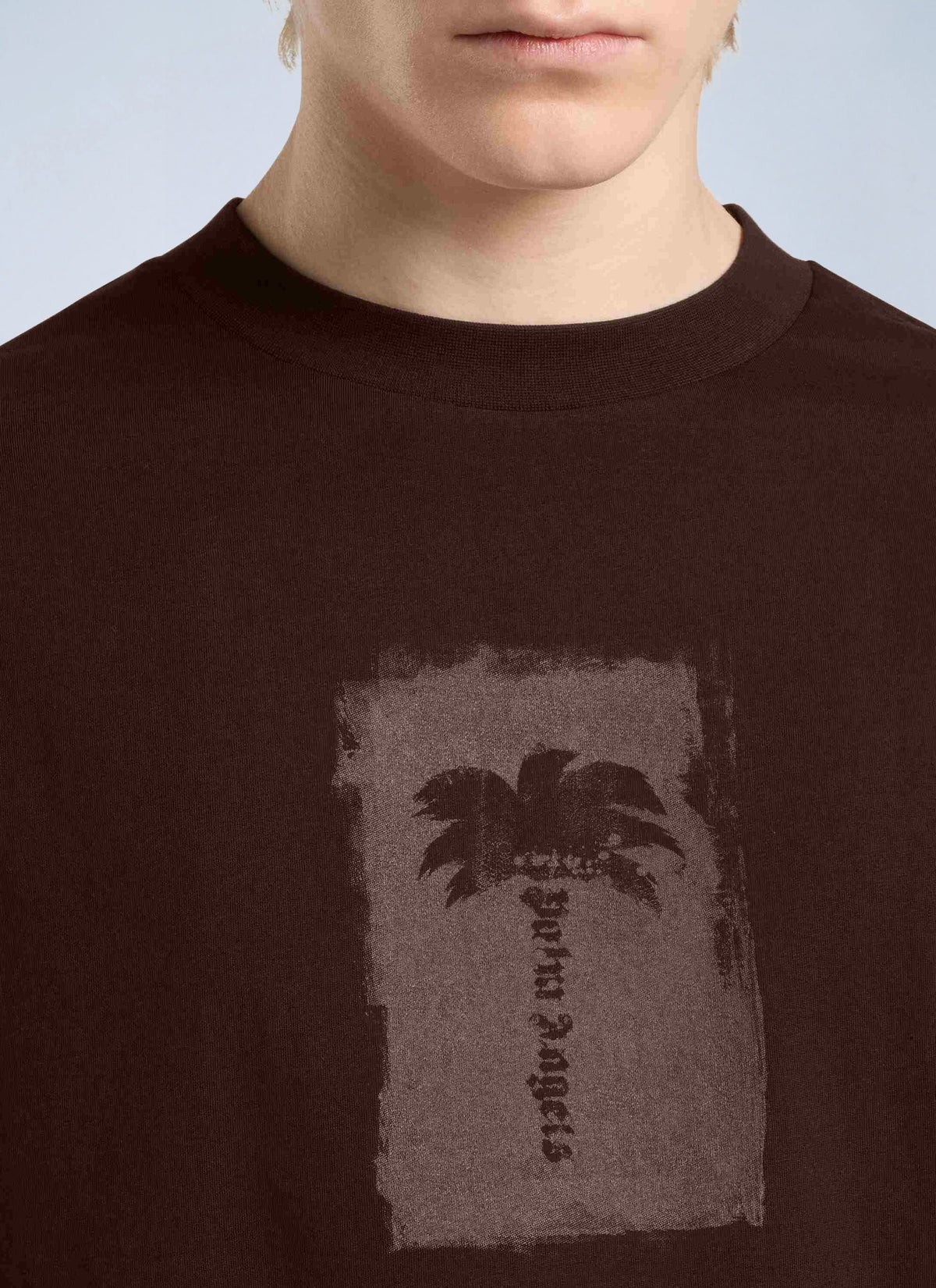 Palm Angels Palm Angels Men Brushed Palm Tree Regular Tee