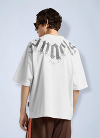 Palm Angels Men Big Neck Logo Loose Tee