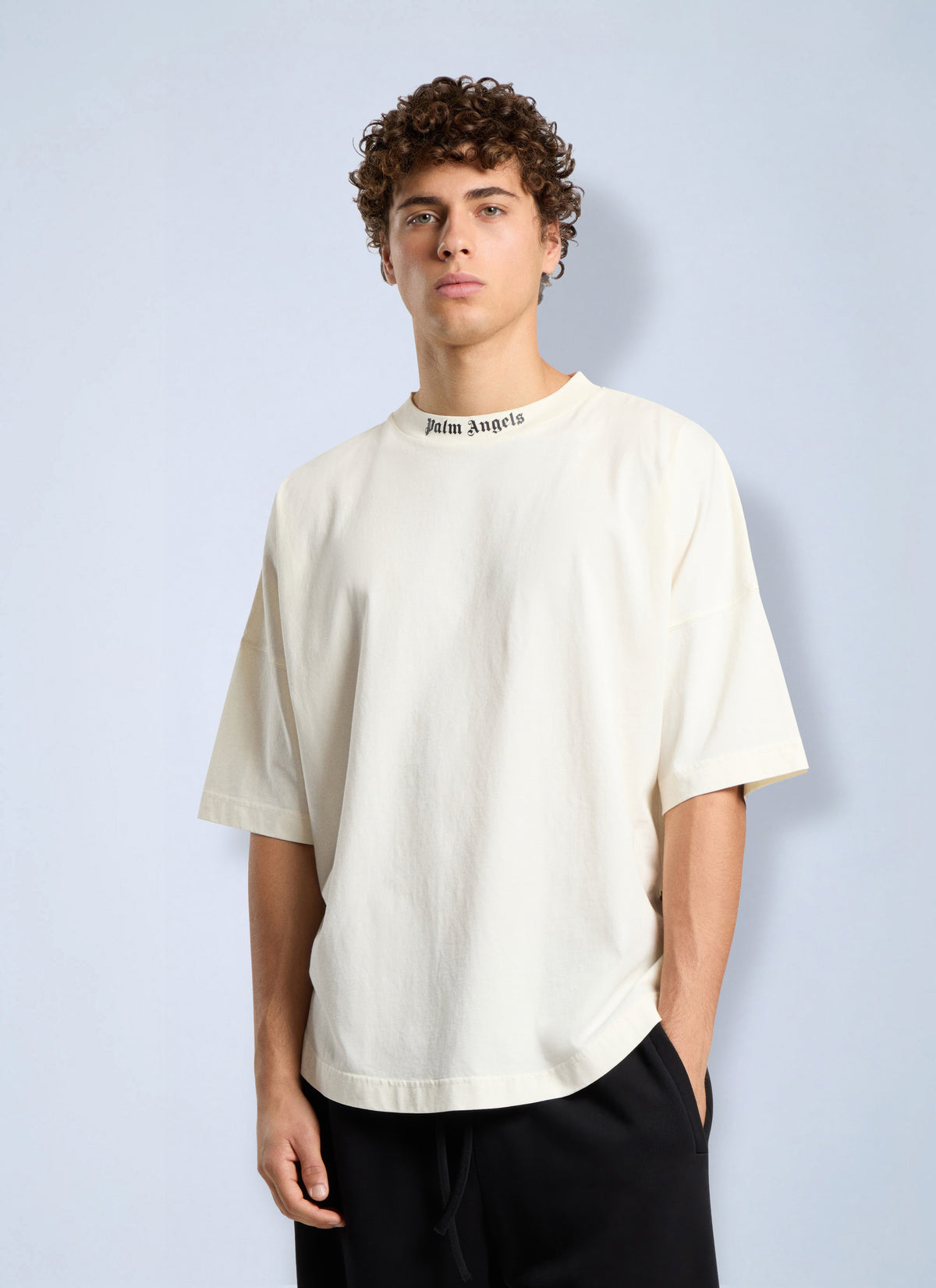 Palm Angels Palm Angels Men Classic Logo Oversized  T-Shirt