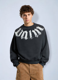 Palm Angels Palm Angels Men Big Neck Logo Loose Sweatshirt