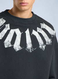 Palm Angels Palm Angels Men Big Neck Logo Loose Sweatshirt