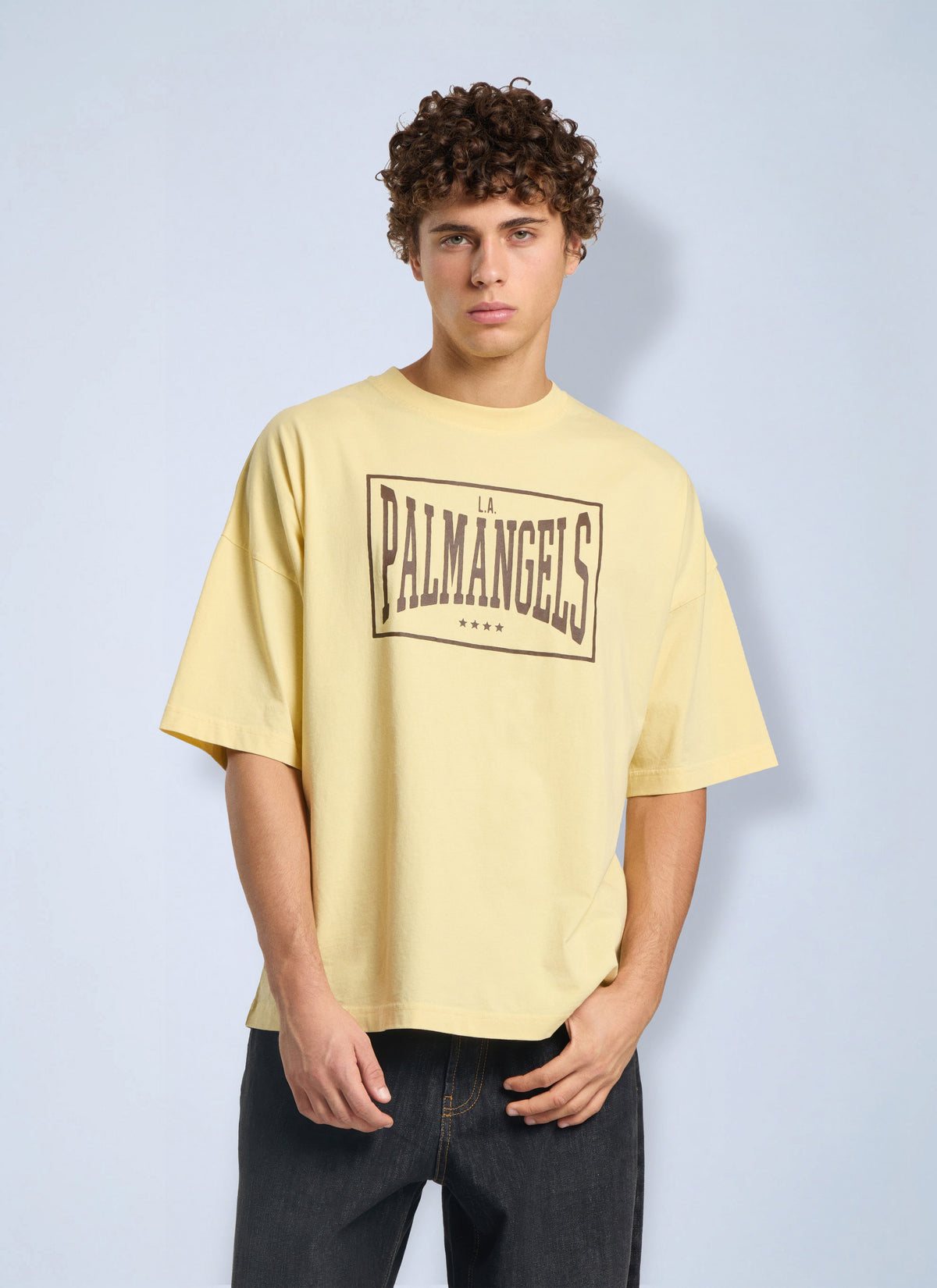 Palm Angels Palm Angels Men Vintage Box Logo Loose T-Shirt