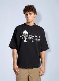 Palm Angels Palm Angels Men Feel High Oversized T-Shirt