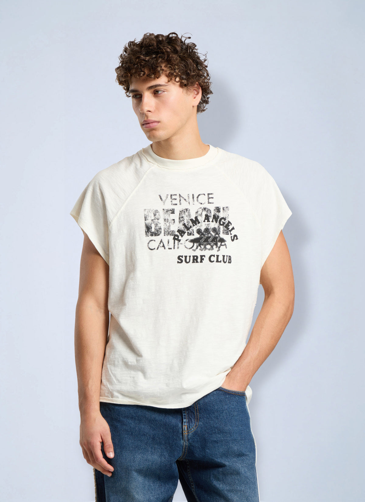 Palm Angels Men Surf Club Regular T-Shirt