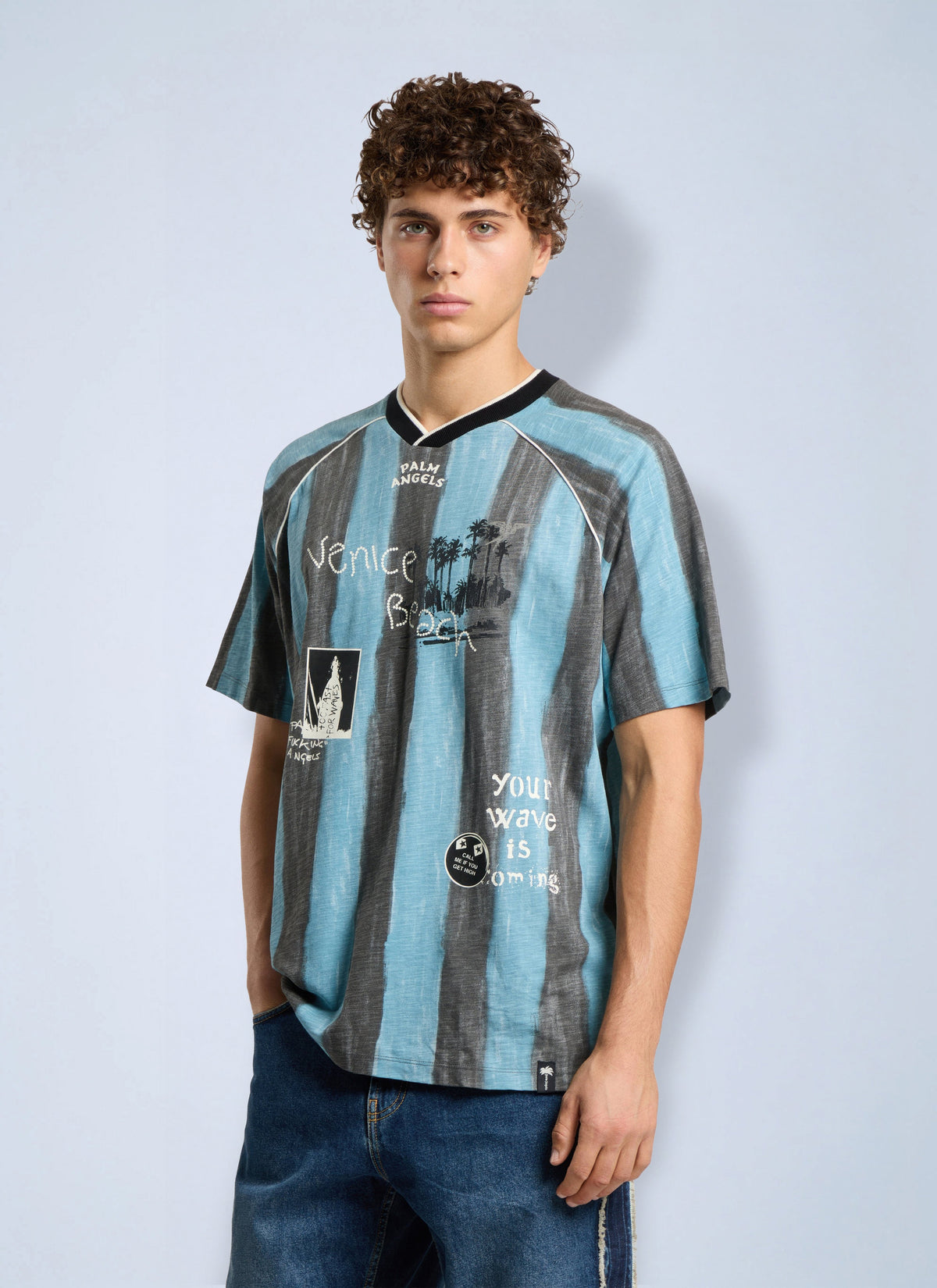 Palm Angels Palm Angels Men Soccer Cali Regular T-Shirt