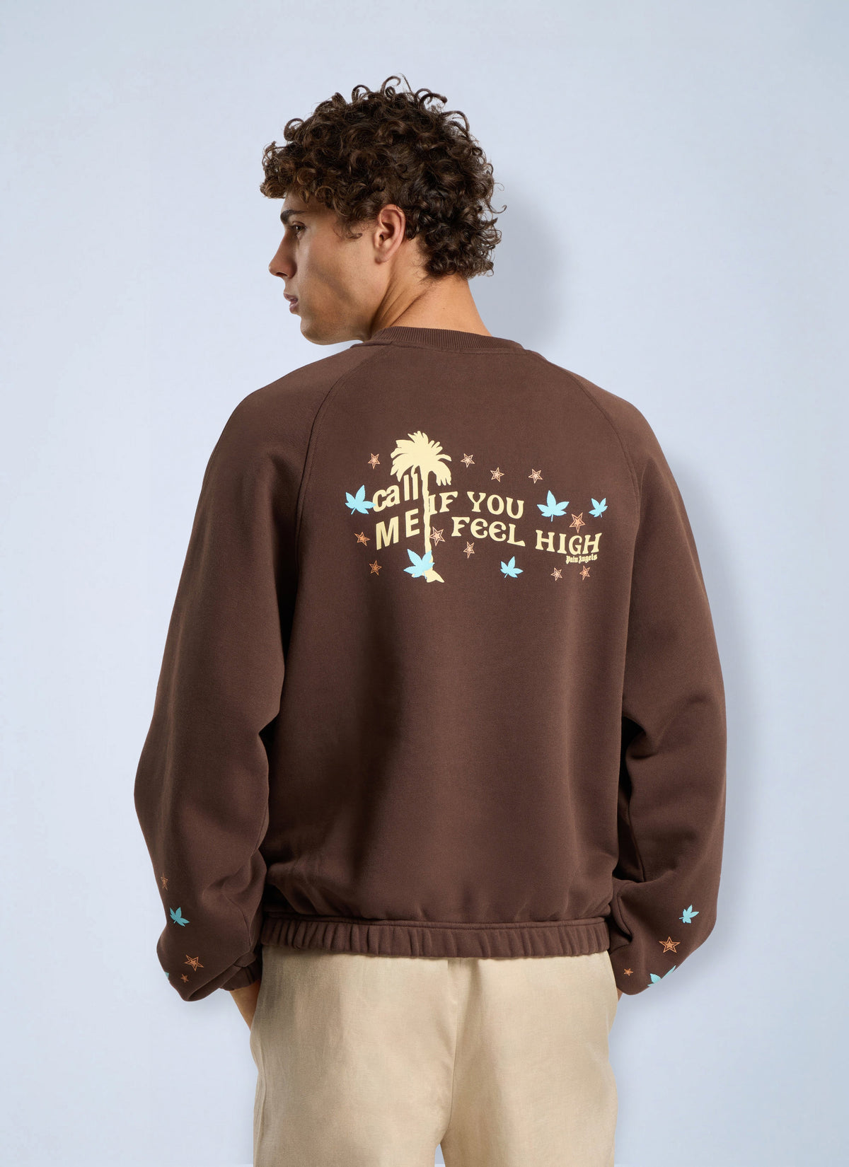 Palm Angels Palm Angels Men Feel High Regular Crewneck Sweatshirt