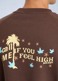 Palm Angels Palm Angels Men Feel High Regular Crewneck Sweatshirt