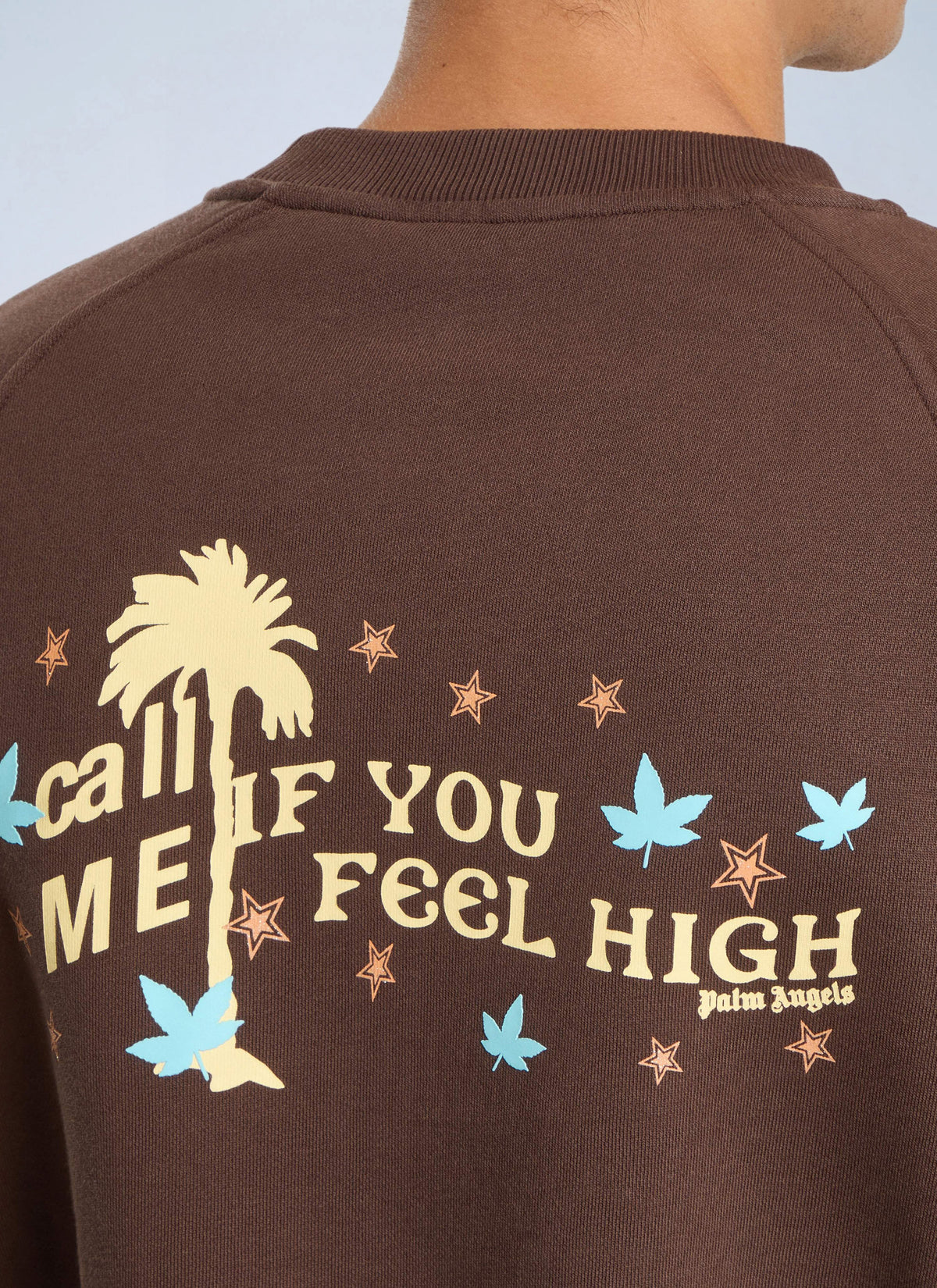 Palm Angels Palm Angels Men Feel High Regular Crewneck Sweatshirt