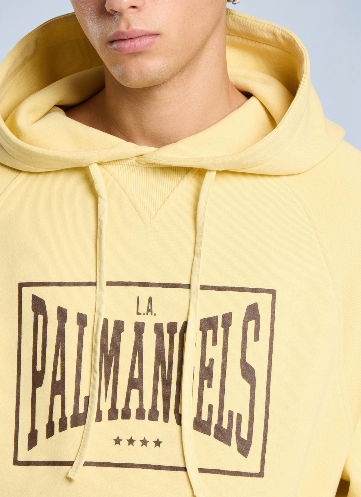Palm Angels Men Vintage Box Logo Loose Hoodie