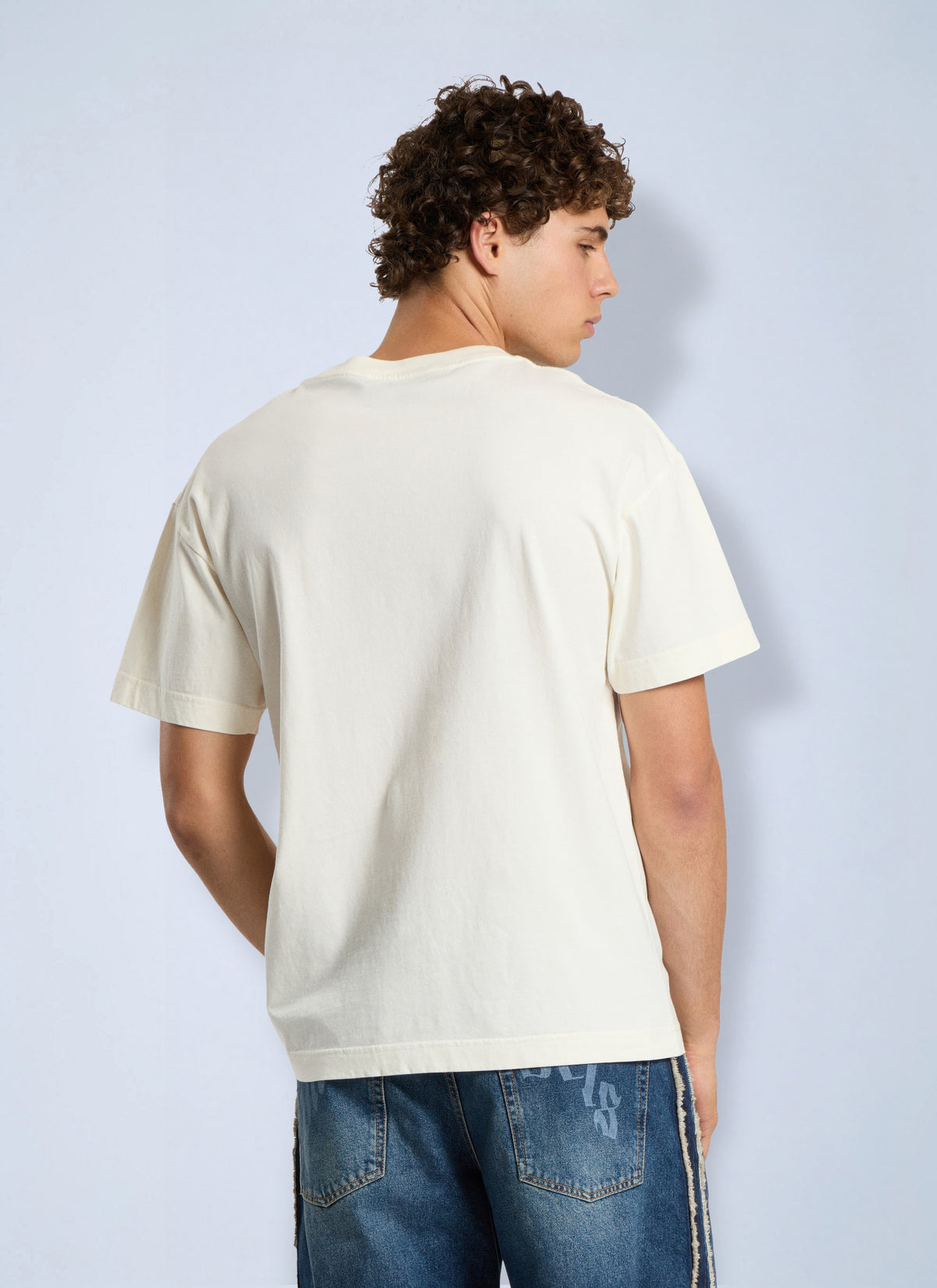 Palm Angels Men Stamp Logo Regular T-Shirt