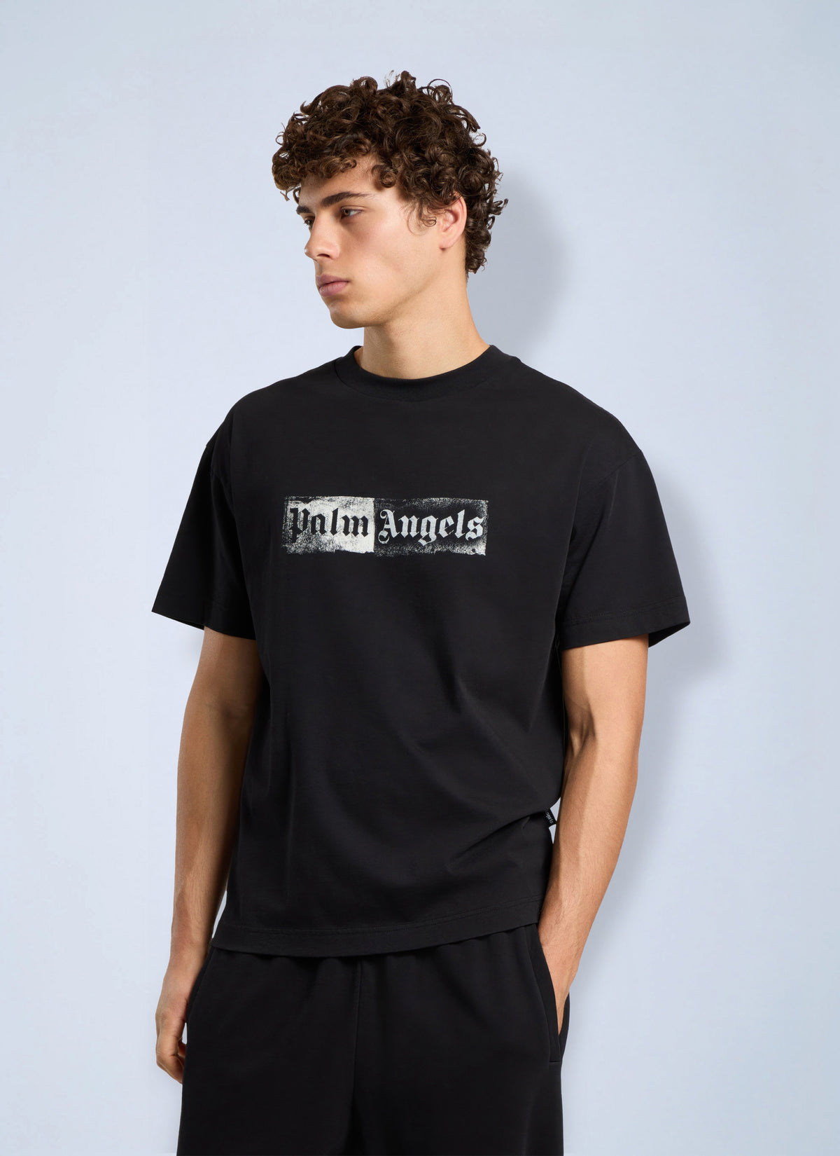 Palm Angels Palm Angels Men Stamp Logo Regular T-Shirt