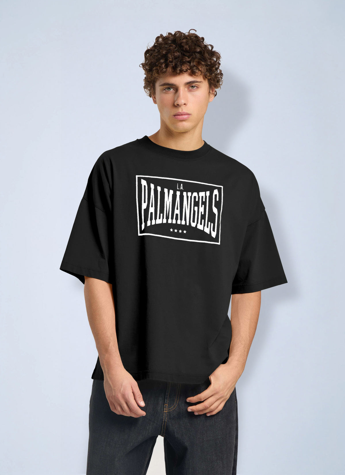 Palm Angels Palm Angels Men Vintage Box Logo Loose T-Shirt