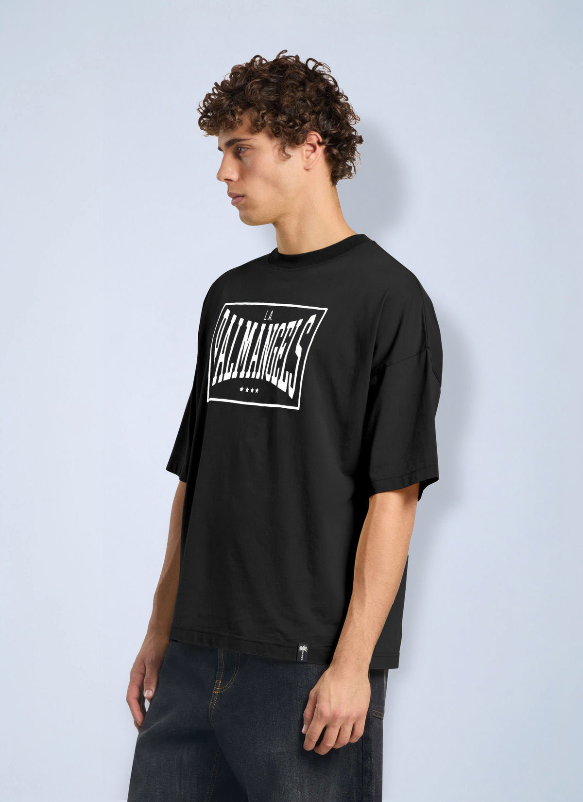 Palm Angels Palm Angels Men Vintage Box Logo Loose T-Shirt