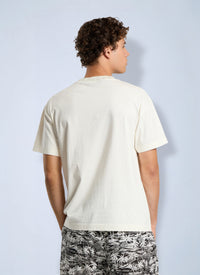 Palm Angels Men Palm Ribbed Regular T-Shirt