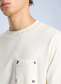 Palm Angels Men Palm Ribbed Regular T-Shirt