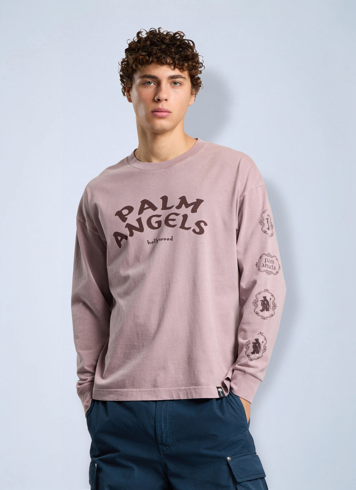 Palm Angels Palm Angels Men Devil Herald Regular Tee L/S