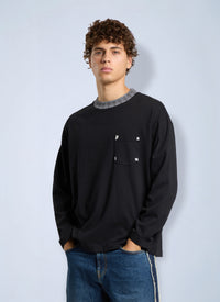 Palm Angels Palm Angels Men Palm Rib Regular Tee L/S