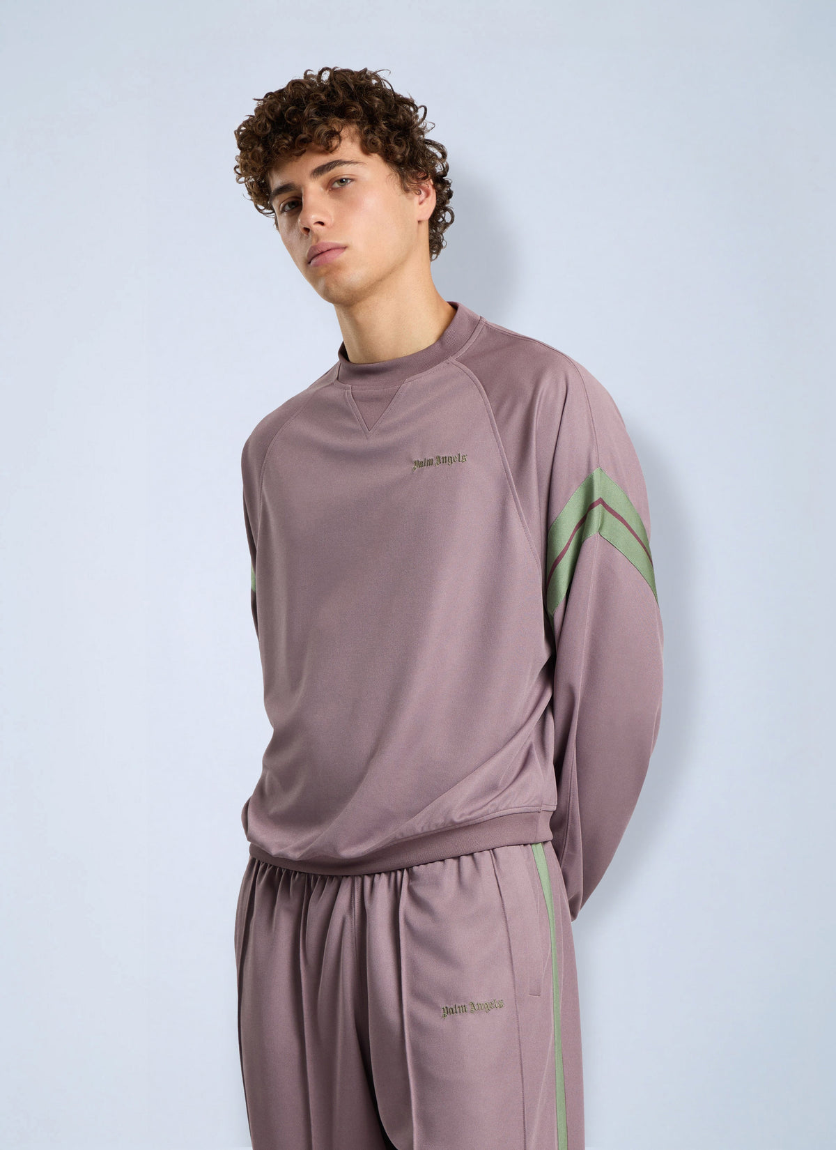 Palm Angels Palm Angels Men Urban Logo Track Crewneck