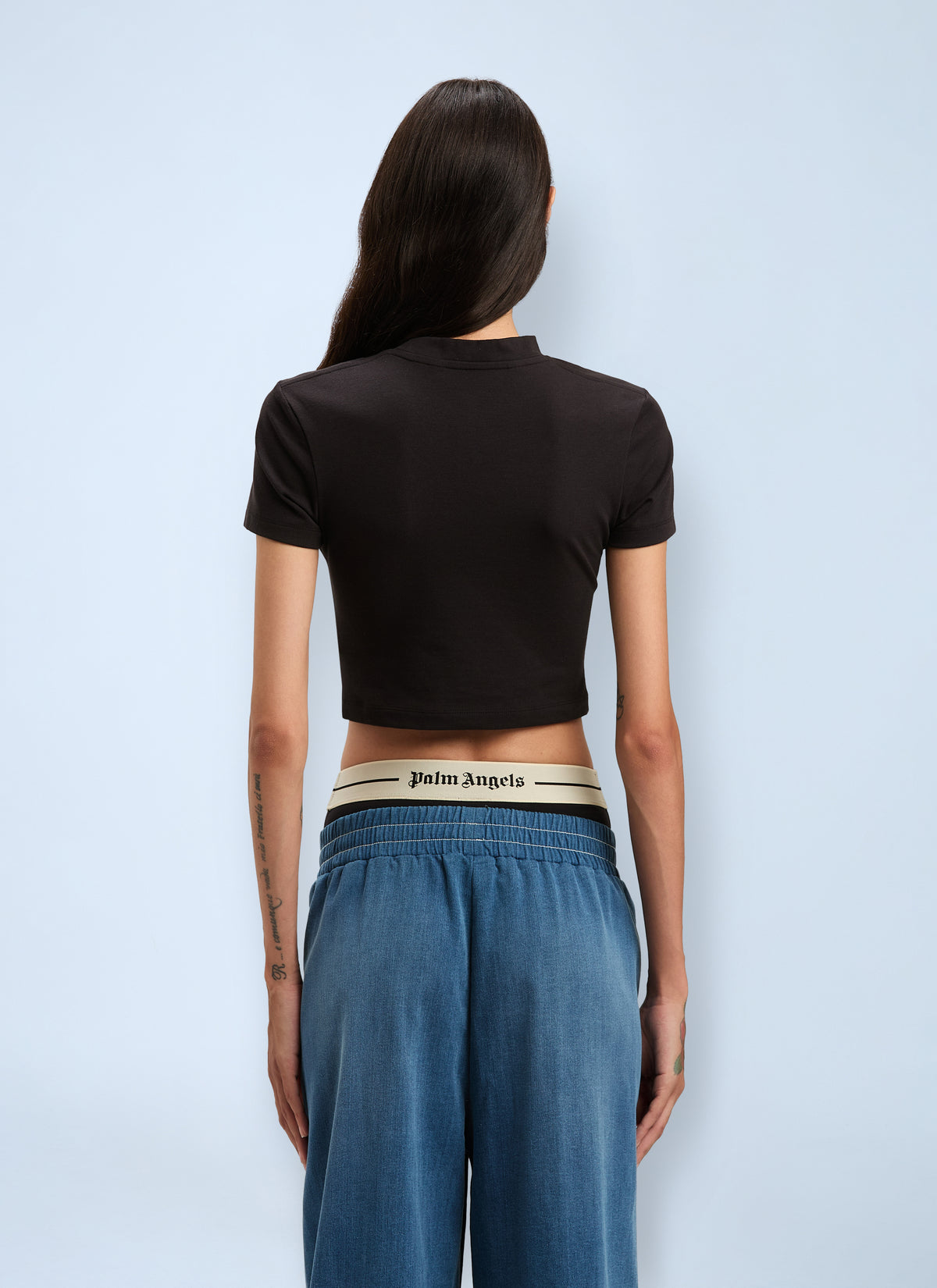 Palm Angels Palm Angels Women Logo Motif T-Shirt