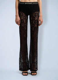 Palm Angels Palm Angels Women Classic Logo Lace Pants