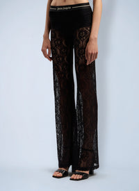 Palm Angels Palm Angels Women Classic Logo Lace Pants