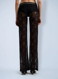 Palm Angels Palm Angels Women Classic Logo Lace Pants