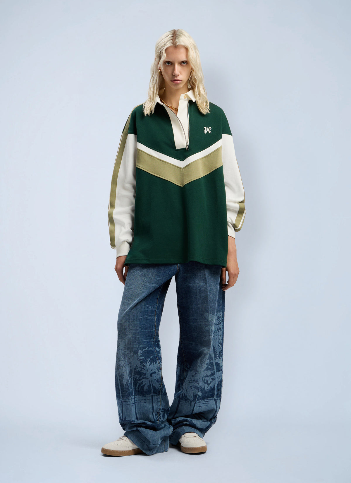 Palm Angels Palm Angels Women Monogram Polo Shirt