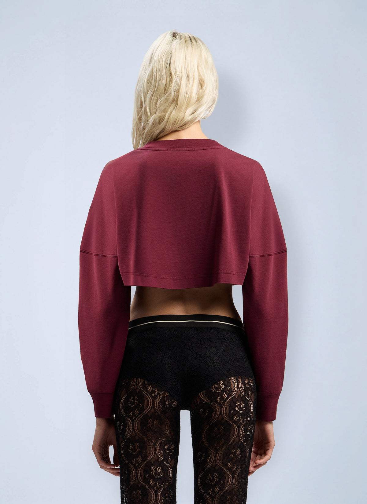 Palm Angels Palm Angels Women Curved Logo Crop Top