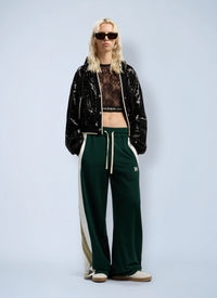 Palm Angels Women Classic Logo Lace Top