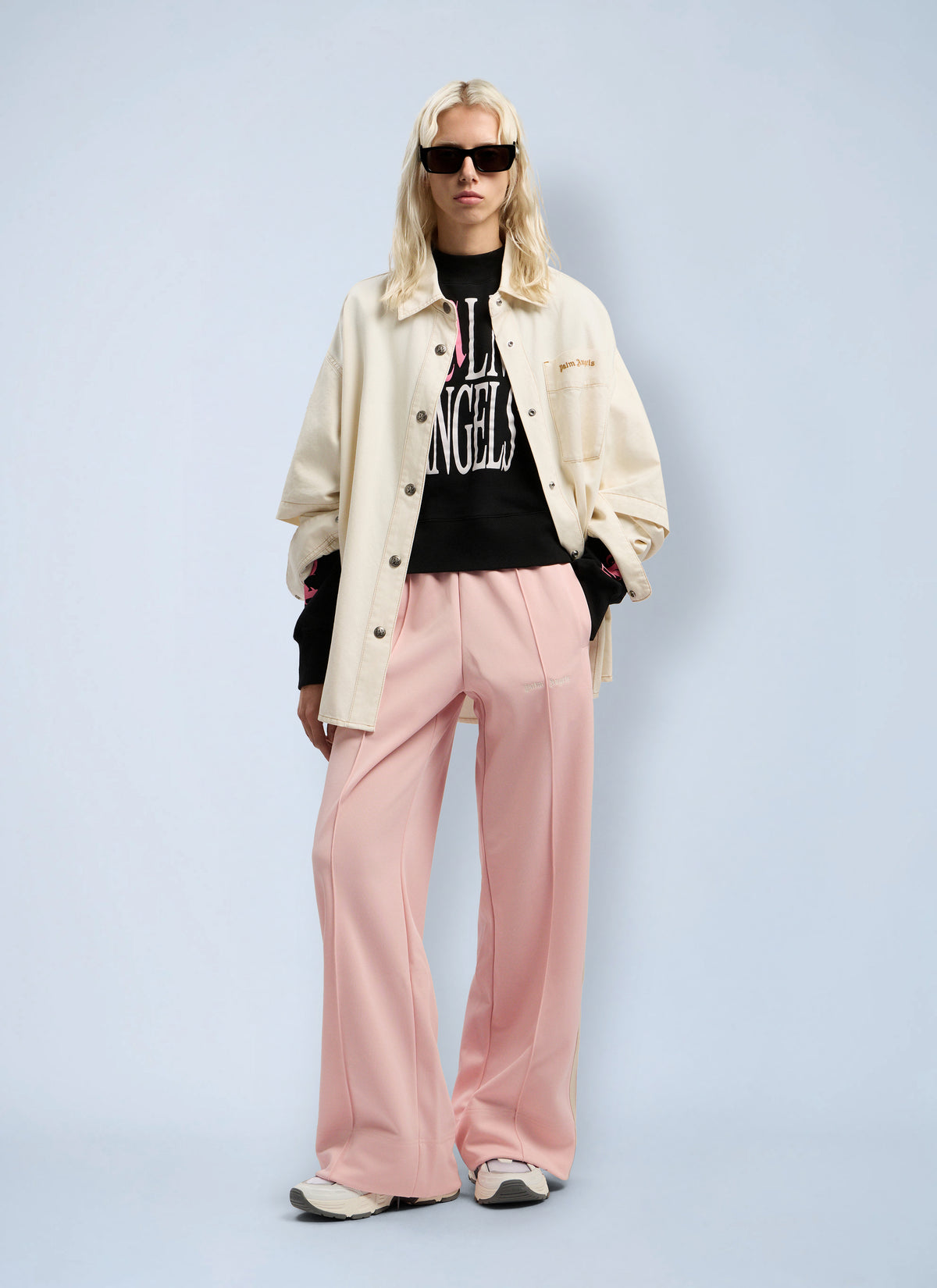 Palm Angels Palm Angels Women Classic Logo Tonal Track Pants