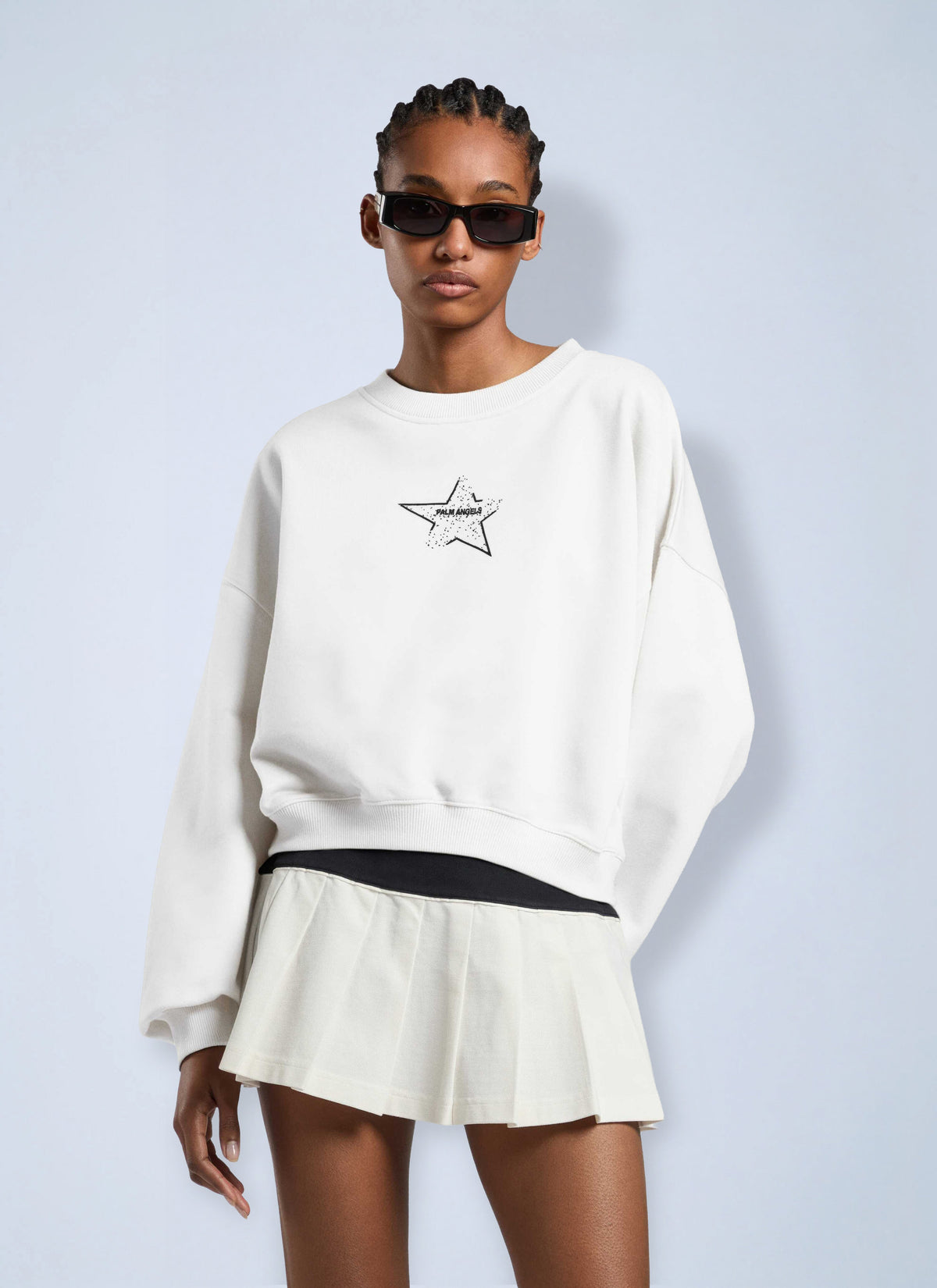Palm Angels Palm Angels Women Icon Palm Loose Crop Crew