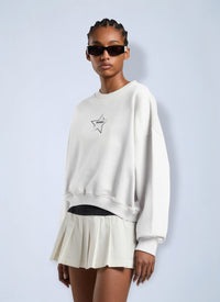 Palm Angels Palm Angels Women Icon Palm Loose Crop Crew