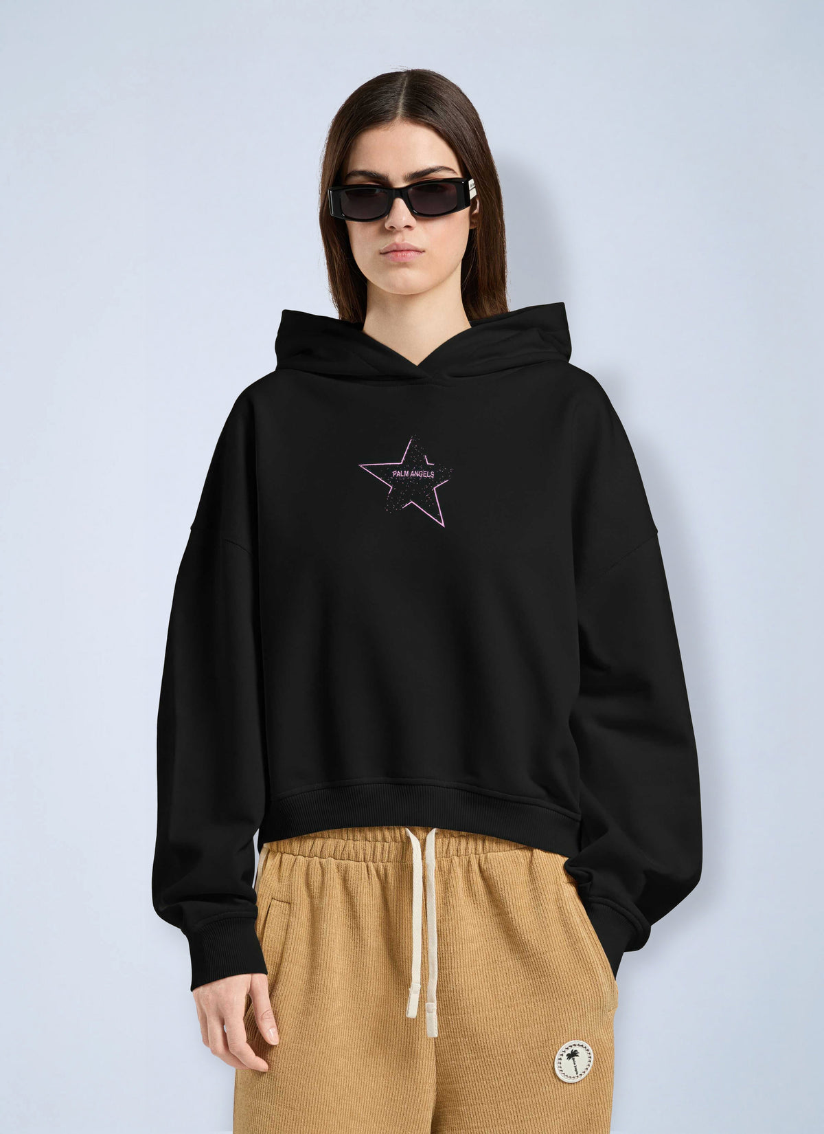 Palm Angels Palm Angels Women Icon Palm  Loose Hoodie