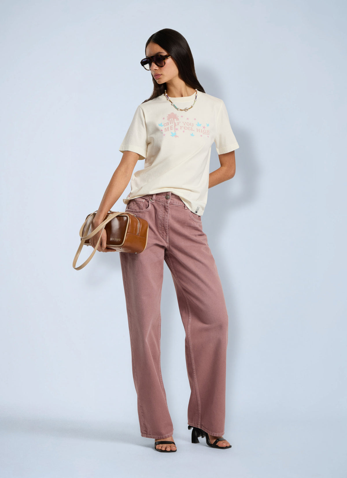 Palm Angels Palm Angels Women Feel High Regular T-Shirt