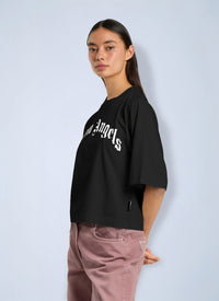 Palm Angels Women Curved Logo Boxy T-Shirt