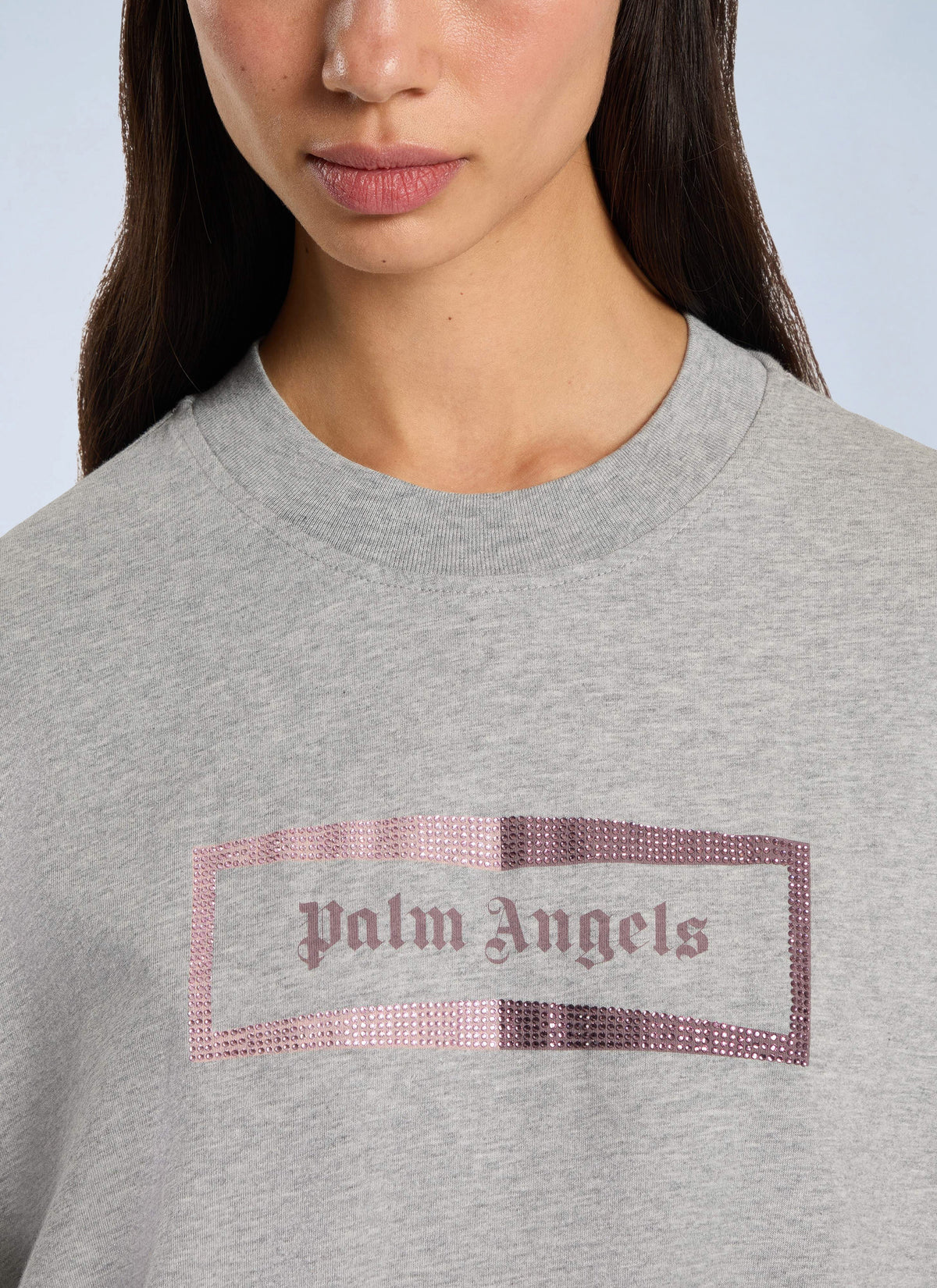 Palm Angels Palm Angels Women Stud Box Logo Loose Tee