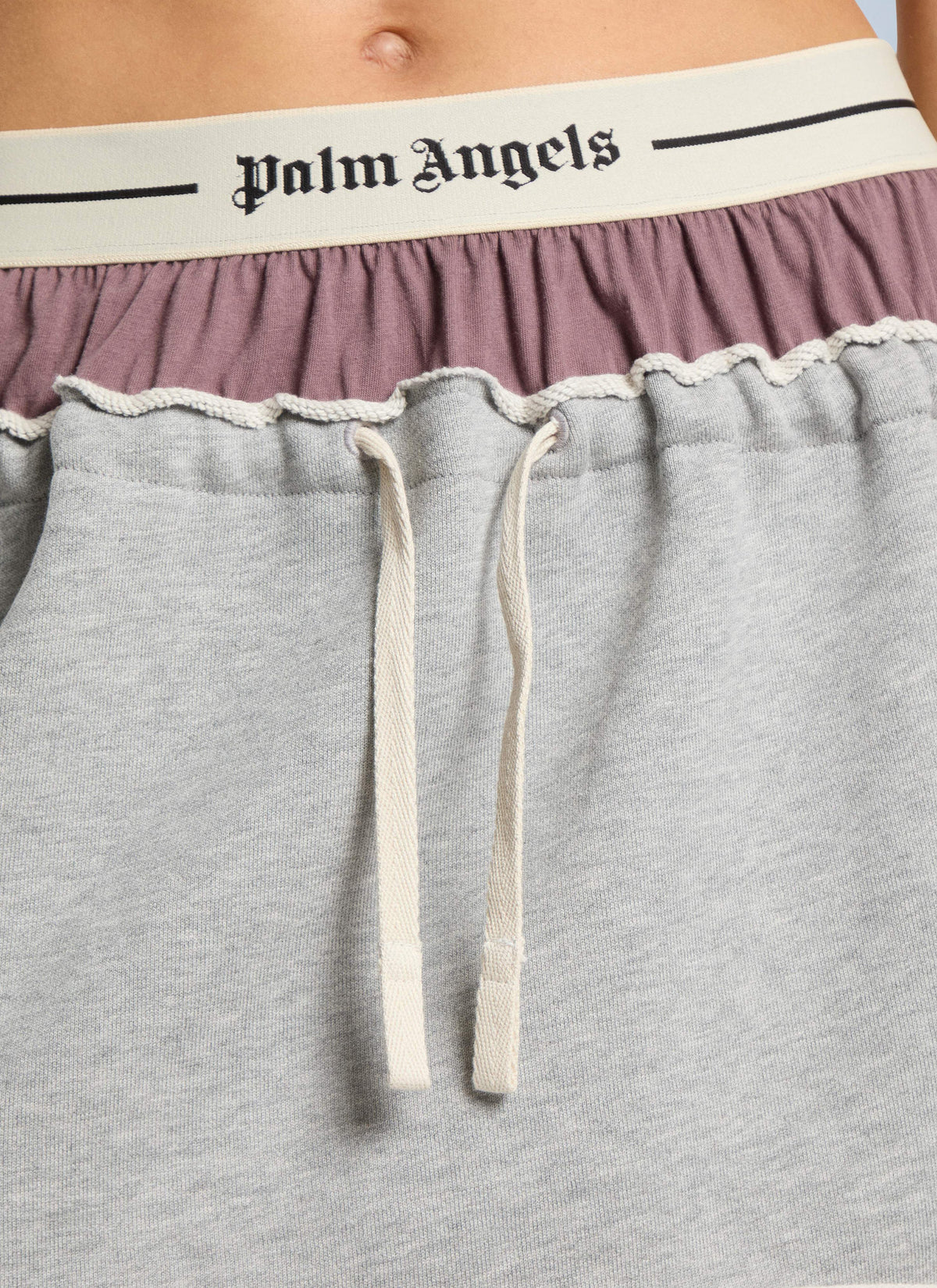 Palm Angels Palm Angels Women Classic Logo Double Layered Skirt